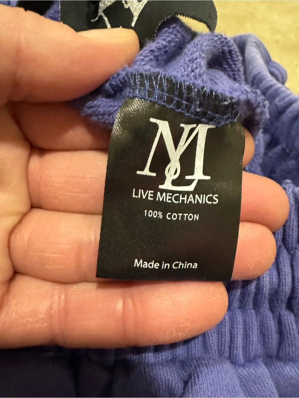Live Mechanics Purple Graphic Sweatpants Joggers XL NWOT